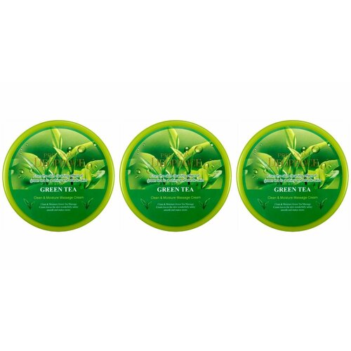 DEOPROCE Крем PREMIUM DEOPROCE CLEAN & MOISTURE GREEN TEA MASSAGE CREAM, 300 гр, 3 шт