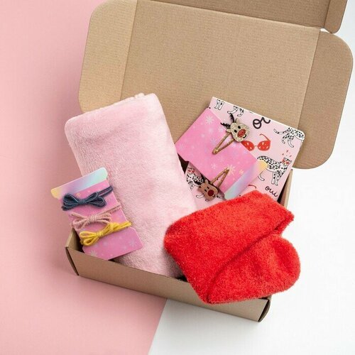 Подарочный набор Лучший друг плед 85х100 см и аксессуары 1290₽