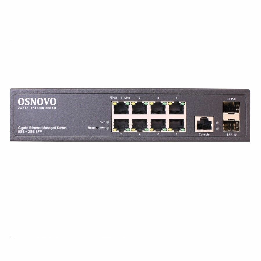 Коммутатор Gigabit Ethernet Osnovo SW-70802/L2