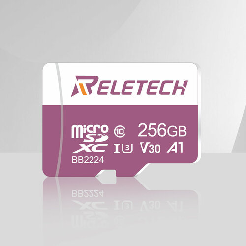 Reletech U3 A1 Micro SD карты TF карты Class10 карты памяти 256ГБ высокой скорости записи Супер совместимость телефона камеры, розовый