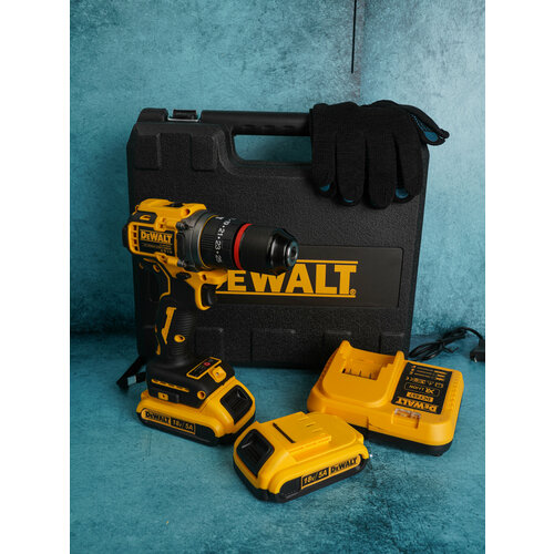 Аккумуляторный бесщеточный шуруповерт с двумя аккумуляторами 18 В и кейсом 8500₽