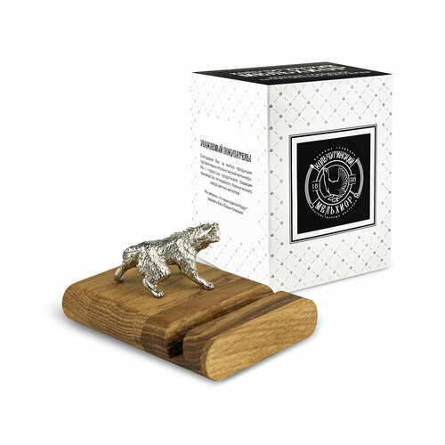 Подставка держатель для телефона Волк никелированная 1890₽