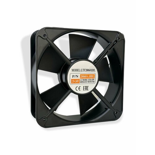Вентилятор осевой компактный LTF20060HBL 220В 200х200х60 мм уровень шума 65 Дб 038А мощность 65 Вт производительность 479 м3час скорость вращения 2500 оборотов в минуту 359000₽