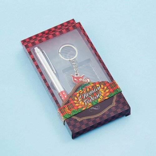 Набор подарочный - Ручка брелок кошка в коробочке 1 уп 279₽