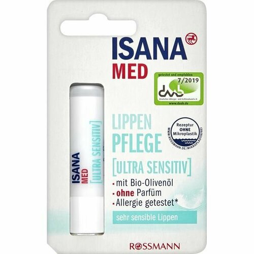 ISANA MED Бальзам для губ ultra sensitiv для чрезвычайно чувствительной кожи 689₽