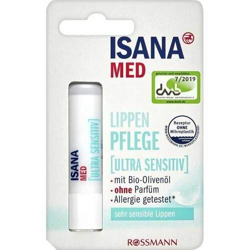 ISANA MED Бальзам для губ ultra sensitiv для чрезвычайно чувствительной кожи