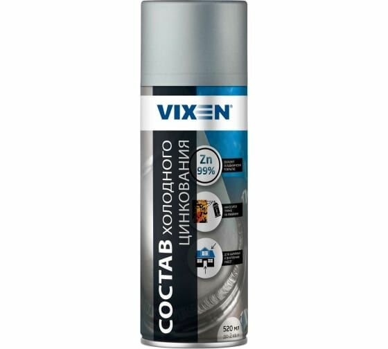 Состав холодного цинкования Vixen аэрозоль 520 мл VX23000