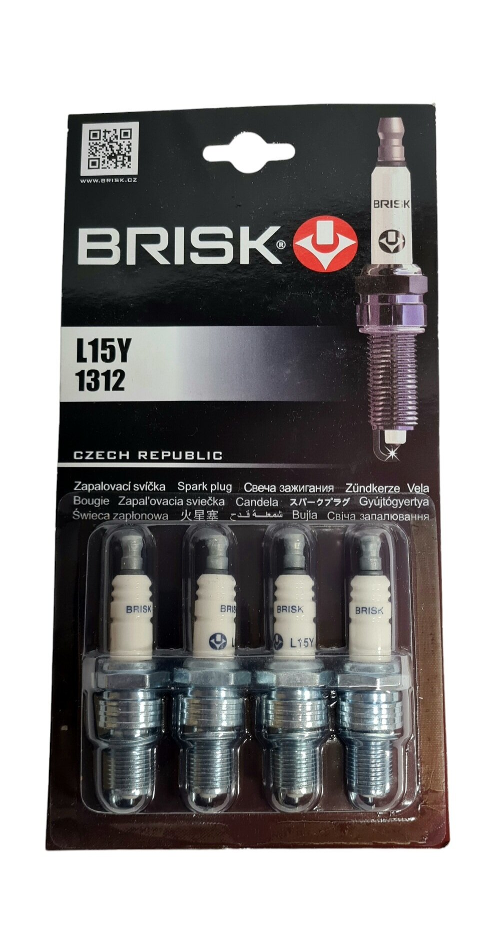 Свечи зажигания L15Y 1312 (комплект 4шт.) "BRISK"