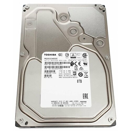Жесткий диск Toshiba HDEPK11GEA51 8Tb 7200 SAS 35 HDD 27380₽