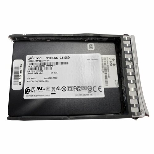 Жесткий Диск Cisco MTFDDAK960TDC-1AT1ZABYY 960Gb SATA 25 SSD 10707500₽