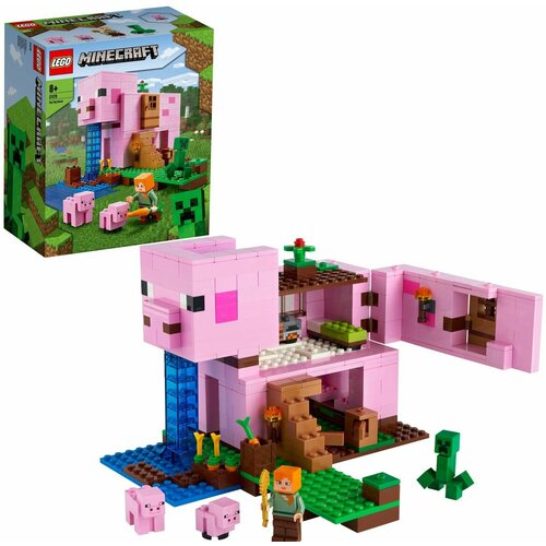 Конструктор 68003 Дом-свинья, 490 деталей конструктор lego minecraft дом свинья 490 дет 21170