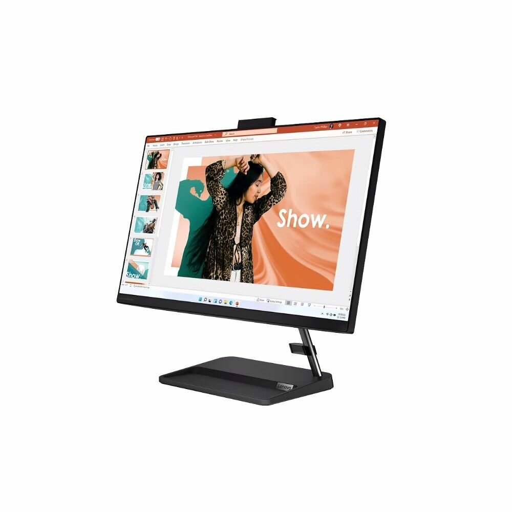 Моноблок/ Lenovo IdeaCentre AIO 3 24IAP7 23.8(1920x1080 IPS)/Intel Core i7 13620H(Ghz)/16384Mb/512SSDGb/noDVD/Int: Intel UHD Graphics/Cam/BT/WiFi/war