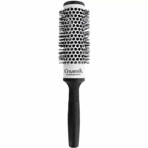 Щетка для волос Tek с серой щетиной Ceramik Antibacteric, круглая (30 мм)