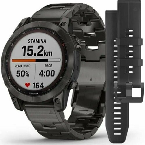 Умные часы Garmin Fenix 7 Sapphire Solar Premium Edition Цвет Carbon Gray 12105000₽