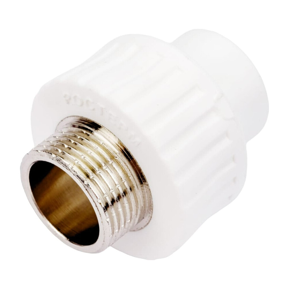 муфта pn25 комбинированная, наруж. резьба d20х3/4" ростерм 100013495 - фото №1
