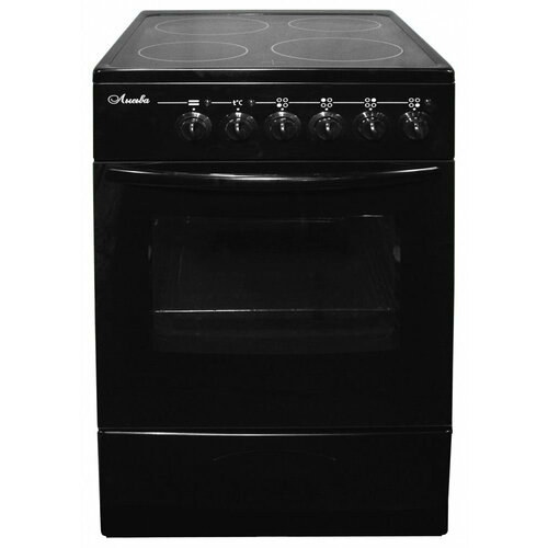 Плита электрическая Лысьва EF4011MK00 черный отдельностоящая поверхность стеклокерамика электрических конфорок 4 механическое управление объём духовки 57л 4260700₽