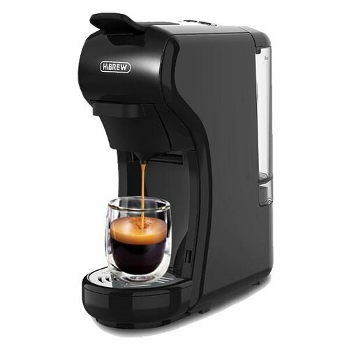 кофемашина капсульная 4 в 1 nespresso dolcegusto чалды молотый hibrew h1a 1450 вт объем 0 7 л черная Кофемашина Hibrew H1A (ST-504)