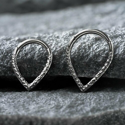 Пирсинг Implant Grade, размер 10 мм, длина 1.2 см, 1 шт., серый