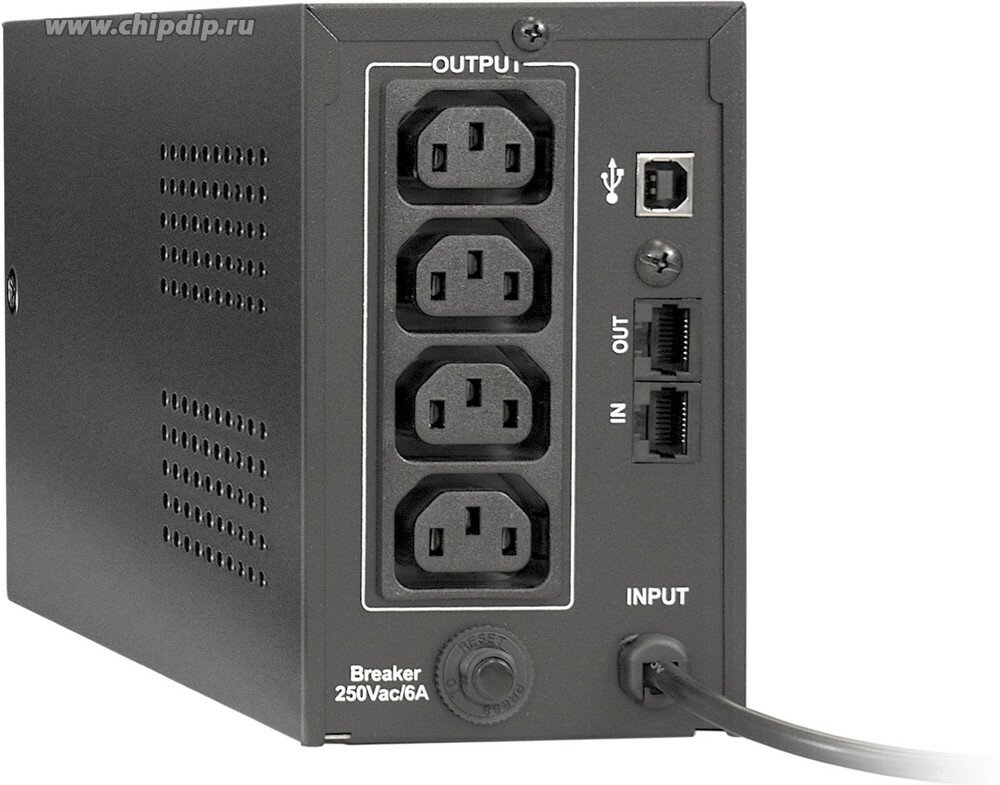 Источник бесперебойного питания Exegate EP285472RUS 850VA/480W, LED, AVR,4*IEC-C13, RJ45/11, USB, black - фото №10