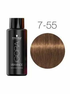 Schwarzkopf Professional Vibrance краситель, 7-55 средний русый золотистый экстра, 60 мл