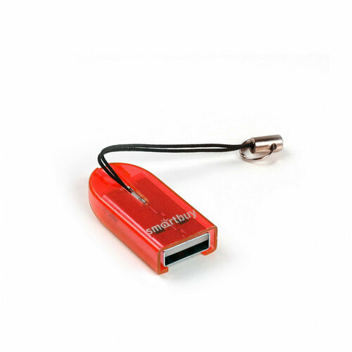 Картридер Smartbuy 710 USB - microSD красный (SBR-710-R) картридер микро smartbuy usb 2 0 microsd 710 черный sbr 710 k