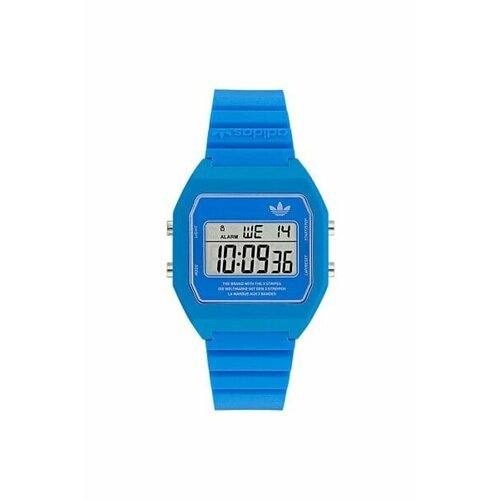 Наручные часы adidas, голубой yeni̇ ürün çift kol saati metal kordon dokunmatik led sevgili saatleri