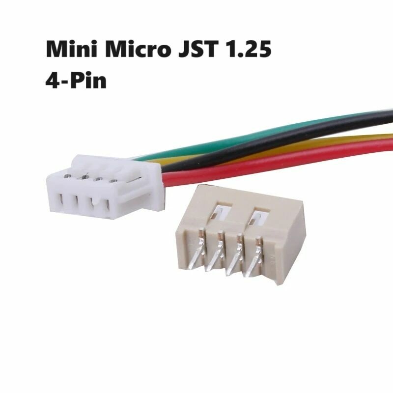 Адаптер переходник Mini Micro JST 1.25 (папа / мама) 240 кабель PH4 4-Pin TTL 4Pin GND JST T-1 4-х контактный разъем JST-XH PH 125 штекер Connector запчасти FPV монитор провод