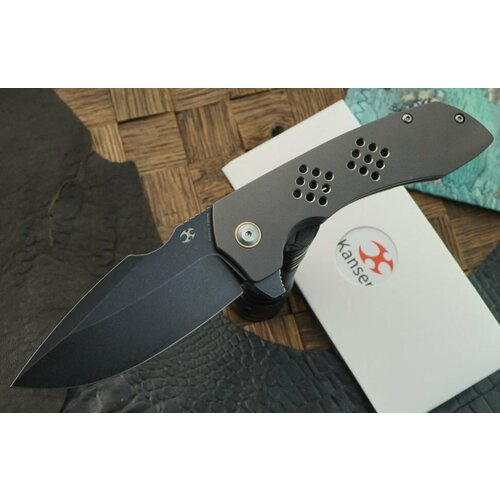 Складной нож Kansept Knives Entity, сталь CPM S35VN, рукоять титан складной нож artisan proponent green сталь s35vn титан