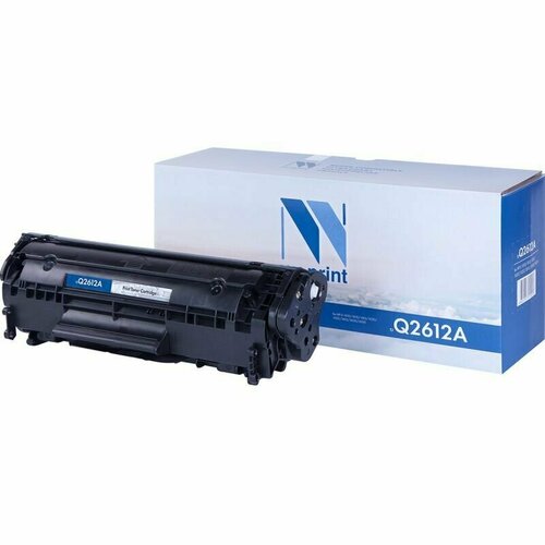 Картридж, чернила, тонер NV Print Q2612A Black (Q2612A) комплект тонер netproduct для hp laserjet 1010 1012 1015 1020 1022 black 1 кг воронка для тонера