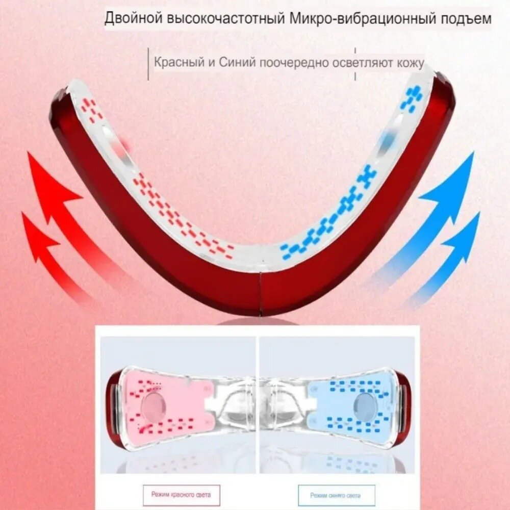 Микротоковый массажер лица/массаж кожи/лифтинговый/против морщин и отеков - фотография № 9