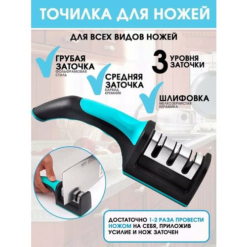 Точилка для ножей и ножниц ручная ножеточка 370₽