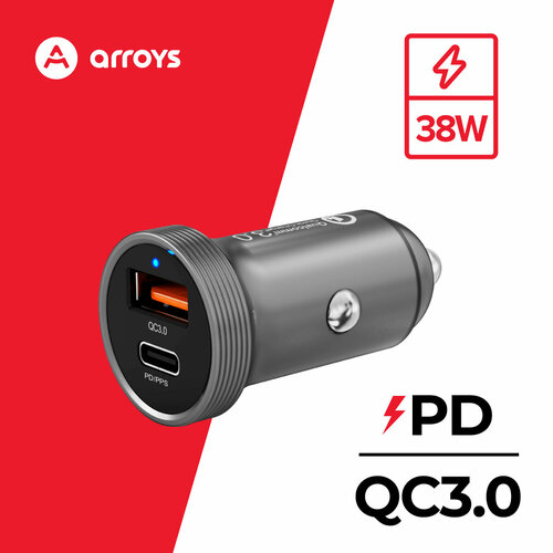 Автомобильное зарядное устройство для смартфона Arroys CR-4