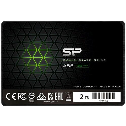 Накопитель SSD Silicon Power SATA-III 2TB SP002TBSS3A56A25 Ace A56 2.5 накопитель ssd 2tb silicon power us75 sp02kgbp44us7505