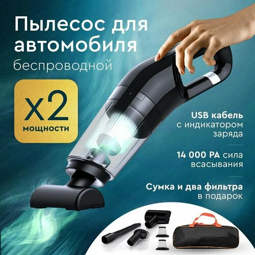 Пылесос для автомобиля беспроводной мощный Ручной портативный пылесос для дома офиса и салона машины 239000₽