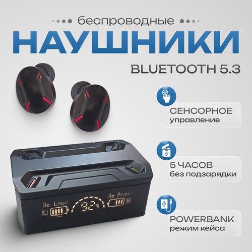 М96 PLUS- Наушники беспроводные Для гейминга и музыки активное шумоподавление 1100₽