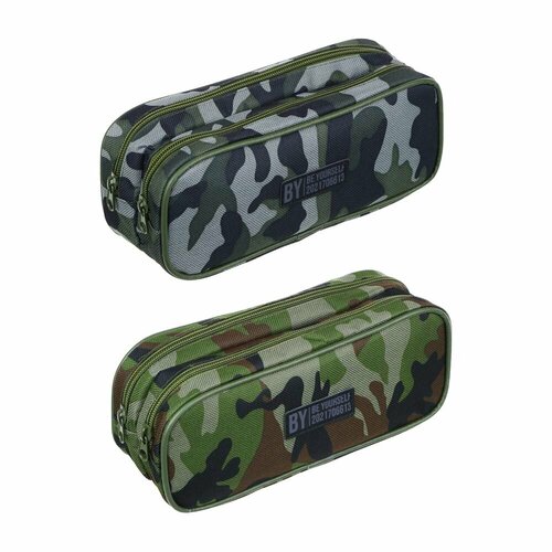 BY BOY Пенал овальный 215х85х75см 2 отд на молнии камуфляжная ткань нашивка 2 диз пакет 4 штуки 1925₽