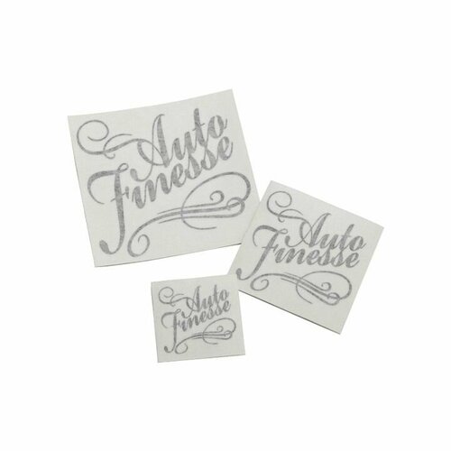 Наклейка Auto Finesse, вырезанная, цв. черный, 8х8,5 см
