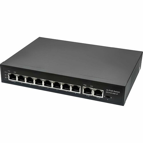 PoE-коммутатор NST Fast Ethernet RJ45x10 NS-SW-8F2G-P 9870₽