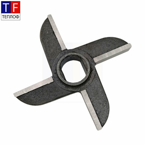 Нож двухсторонний МИМ-600 с буртом для промышленных мясорубок