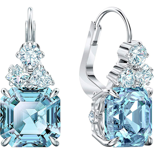 Серьги SWAROVSKI кристаллы Swarovski серебристыйголубой 5600₽