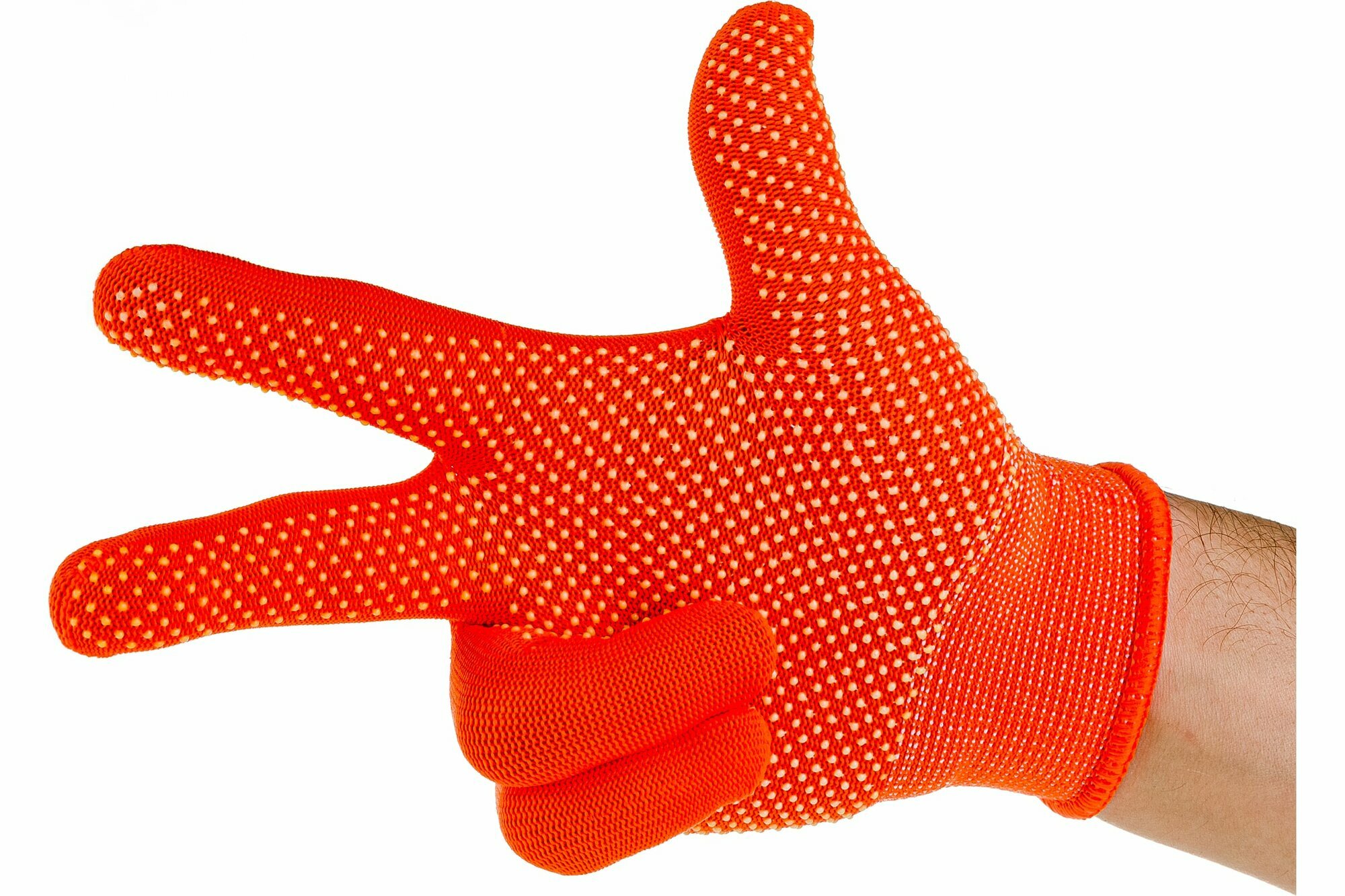 фото Gigant перчатки вязаные нейлоновые с ПВХ покрытием "Микроточка" 12 пар в упаковке G-047