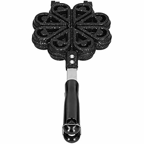 Вафельница Restokki антипригарная форма для вафель с 2 ручками из нержавеющей стали вафельная форма в форме сердца для домашней кухни 1188800₽