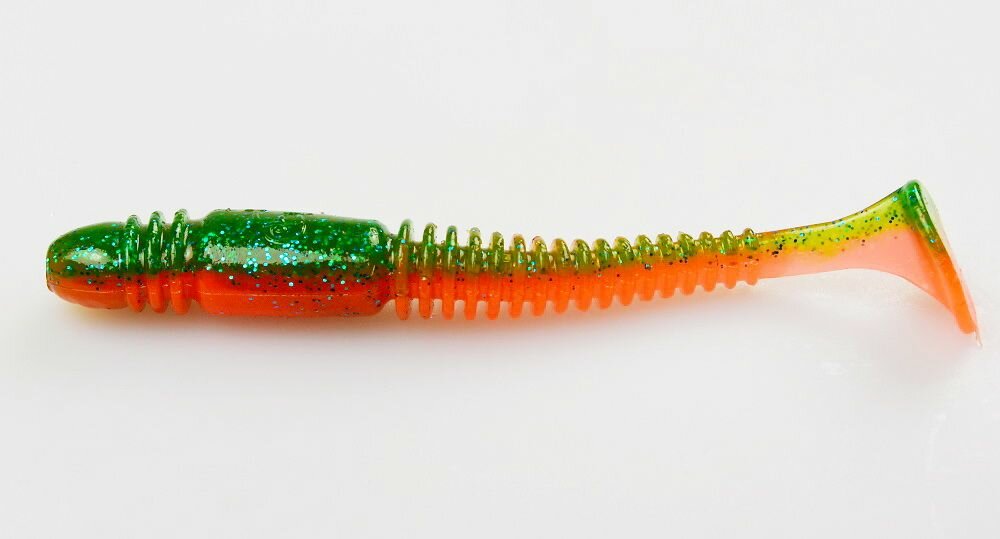 Силиконовая съедобная приманка Lucky John pro series TIOGA 2.9" Rotten Carrot (7шт,7,37см)