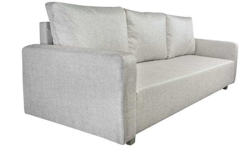 фото Прямой диван Олимп Бежевый Микс Рогожка, механизм Еврокнижка