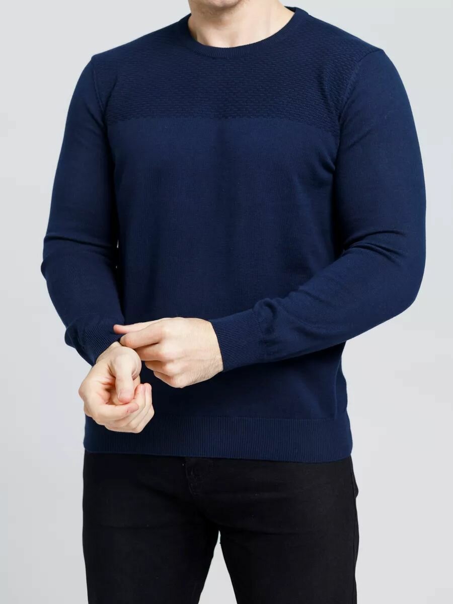 Джемпер DECADE, размер 2XL, темно-синий/синий