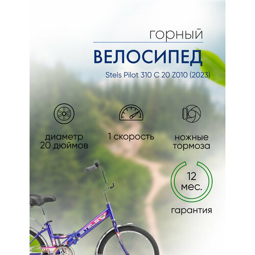 Складной велосипед Stels Pilot 310 C 20 Z010 год 2023 цвет Синий ростовка 13 11500₽