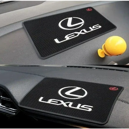 Липкий коврик автомобильный противоскользящий большой на приборную панель с логотипом Lexus автомобиля для телефона смартфона планшета и других мелких предметов 249₽