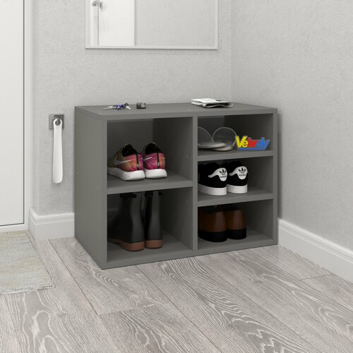 Обувница Velardy Pure, 60x35x45см, серый