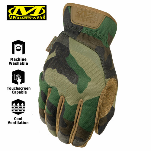 Перчатки MECHANIX FastFit Woodland Camo, р. M