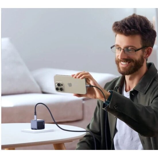 Сетевое зарядное устройство Ugreen X503 (35041) Nexode S 30Вт PD GaN Tech Charger EU, серый — фото 1